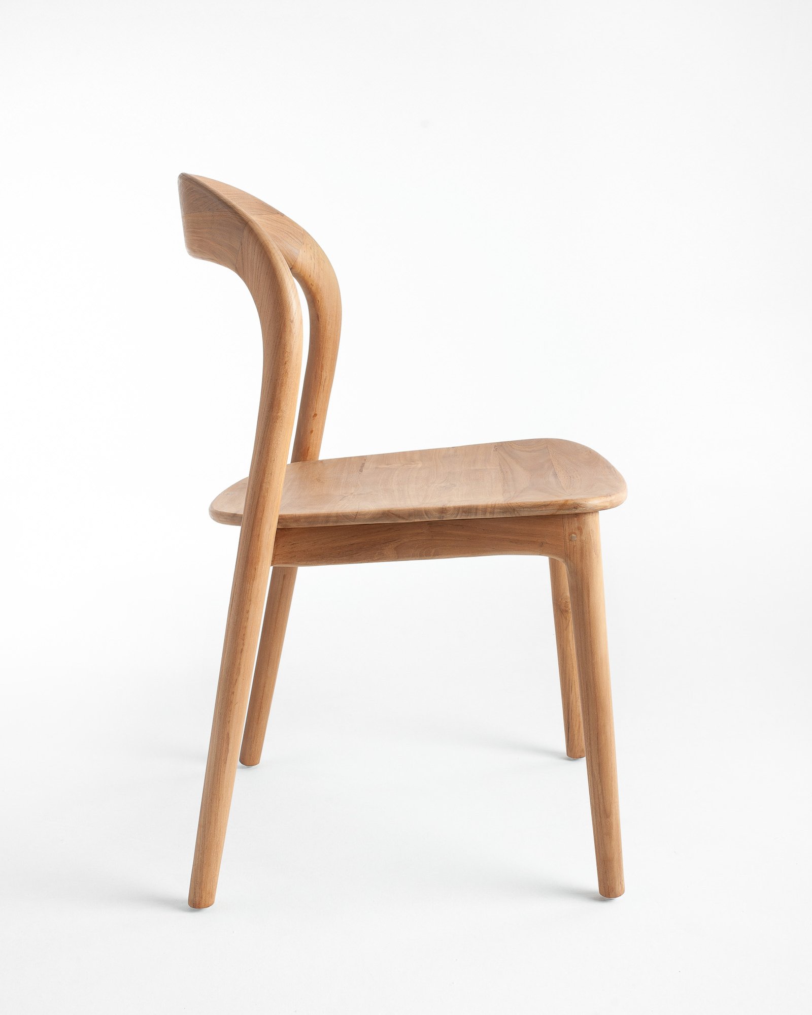 NEVA DINING CHAIR-WOODEN SEAT Thumbnail
